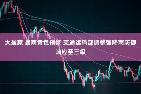 大盈家 暴雨黄色预警 交通运输部调整强降雨防御响应至三级
